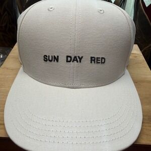 Sun Day Red Tiger Woods Golf Hat White Cotton Snapback Cap Mens Baseball Hat